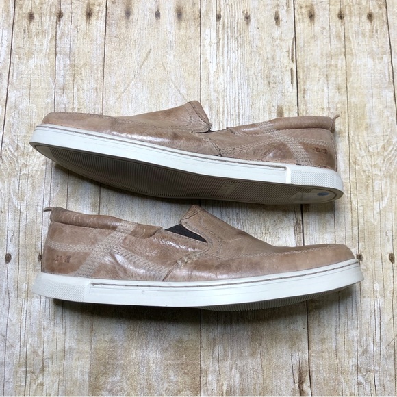 Bed Stu Men’s Carp Slip-on Loafer In Oats Leather - Picture 3 of 12